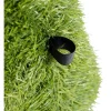Décoration de jardin à poser gazon vert ourson lunette 47x35xH50cm