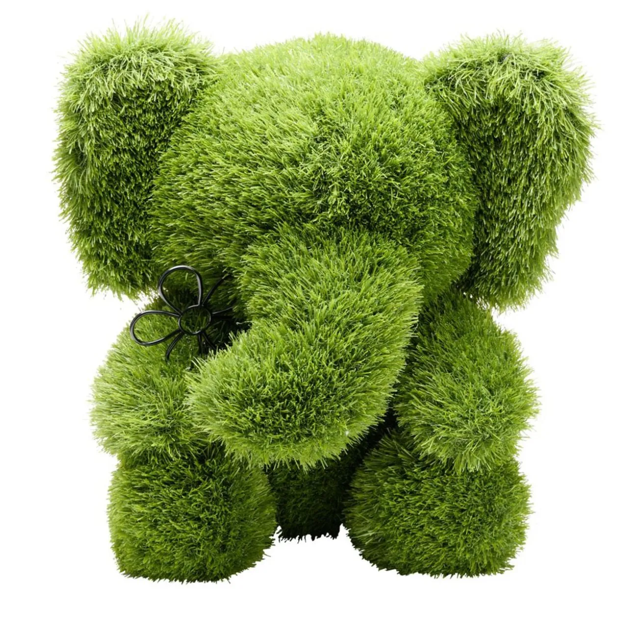 Décoration de jardin à poser gazon vert eléphant 40x35xH50cm
