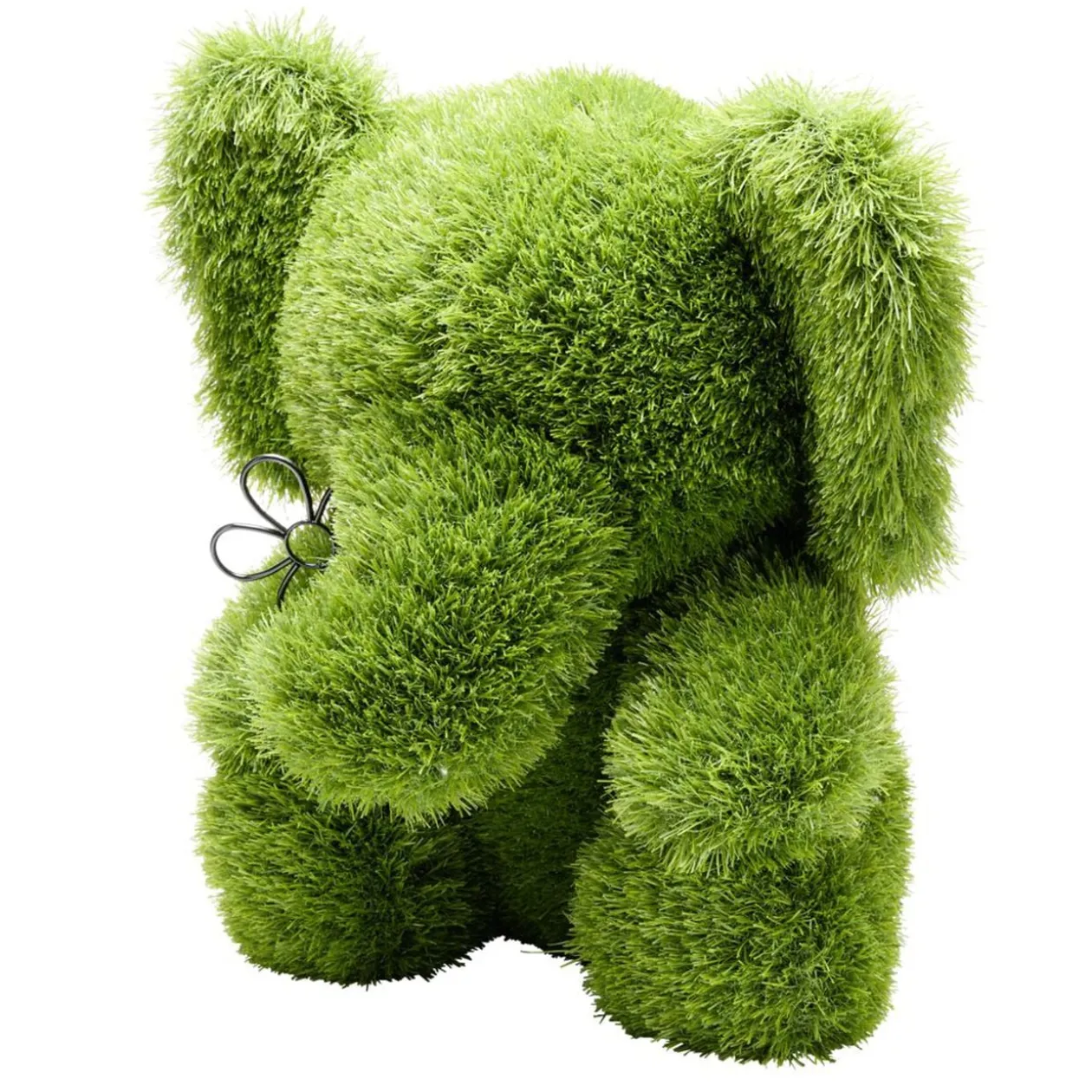 Décoration de jardin à poser gazon vert eléphant 40x35xH50cm