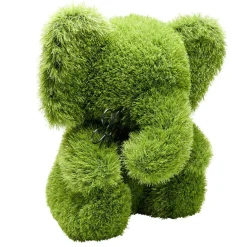 Décoration de jardin à poser gazon vert eléphant 40x35xH50cm