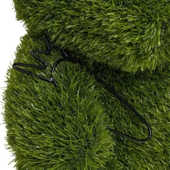 Décoration de jardin à poser gazon vert lapin 47x35xH54cm