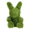 Décoration de jardin à poser gazon vert forme lapin 28x25xH35cm