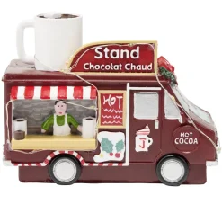 Décoration de Noël camion stand chocolat chaud résine 14,5x7xH11cm < Gifi Sale