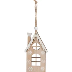 Décoration de Noël chalet en bois à suspendre H11,5cm < Gifi Discount