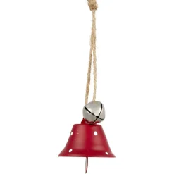 Décoration de Noël cloche en métal à suspendre