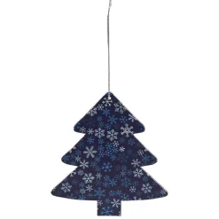 Décoration de Noël en bois à suspendre L10x10 cm
