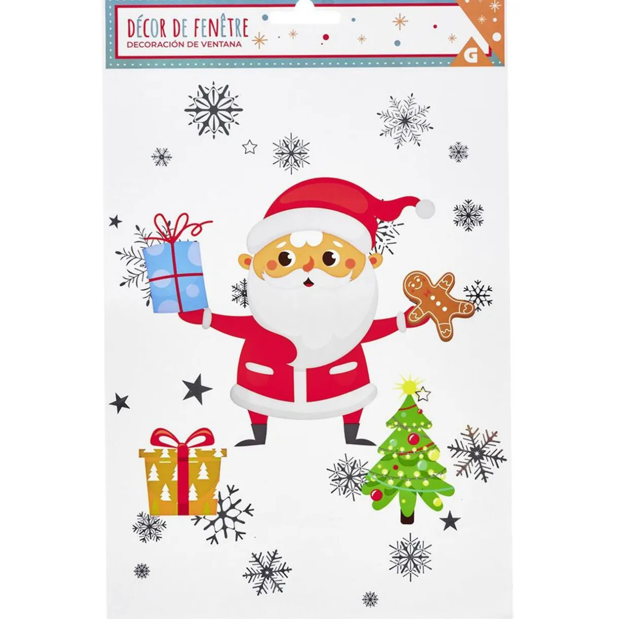 Décoration de Noël électrostatique Père Noël < Gifi Online
