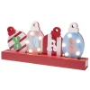 Décoration de Noël LED plaque lumineuse bois 38,5x6xH15cm < Gifi