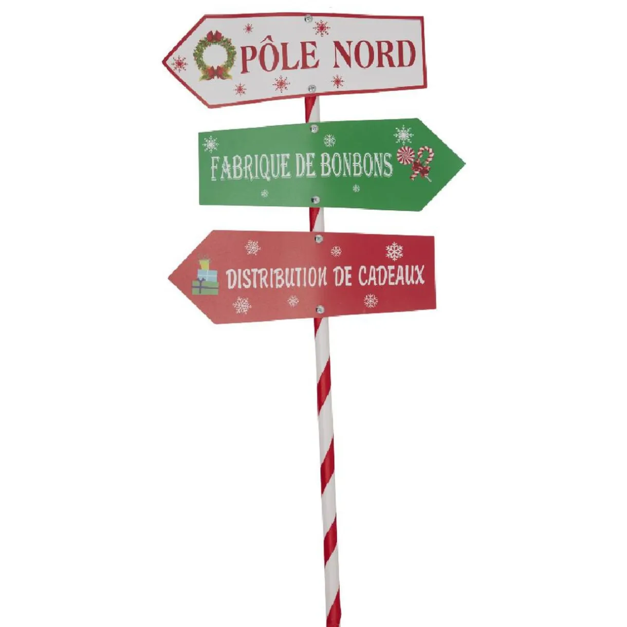 Décoration de Noël pancarte direction (2 modèles) < Gifi Clearance
