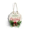 Décoration de Noël pancarte Merry Christmas à susprendre H8cm - 2 modèles < Gifi Clearance