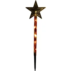 Décoration de Noël à planter x6 lumineux 48LED étoile ou sapin H45cm (2 modèles)