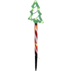 Décoration de Noël à planter x6 lumineux 48LED étoile ou sapin H45cm (2 modèles)