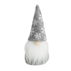 Décoration de Noël à poser gnome Ø6xH15cm (3 modèles)