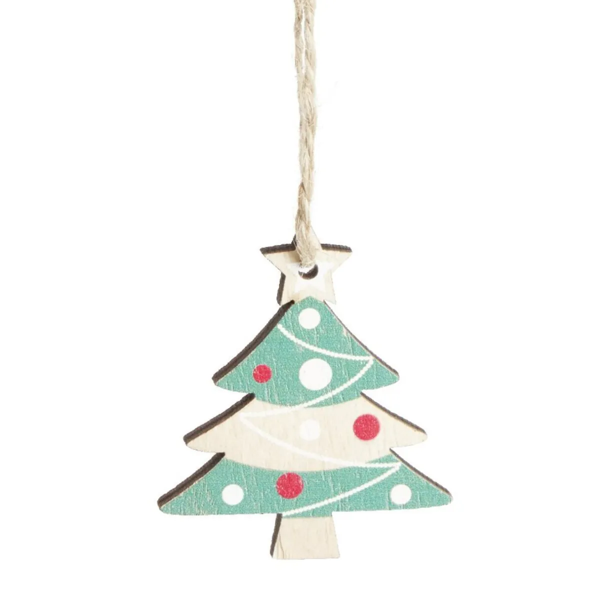 Décoration de Noël sapin à suspendre H6cm - 2 modèles < Gifi Outlet