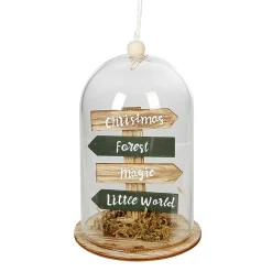 Décoration de Noël sous cloche 4 panneaux avec inscription < Gifi Clearance