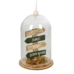 Décoration de Noël sous cloche 4 panneaux avec inscription < Gifi Clearance
