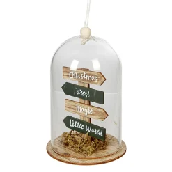 Décoration de Noël sous cloche 4 panneaux avec inscription < Gifi Clearance