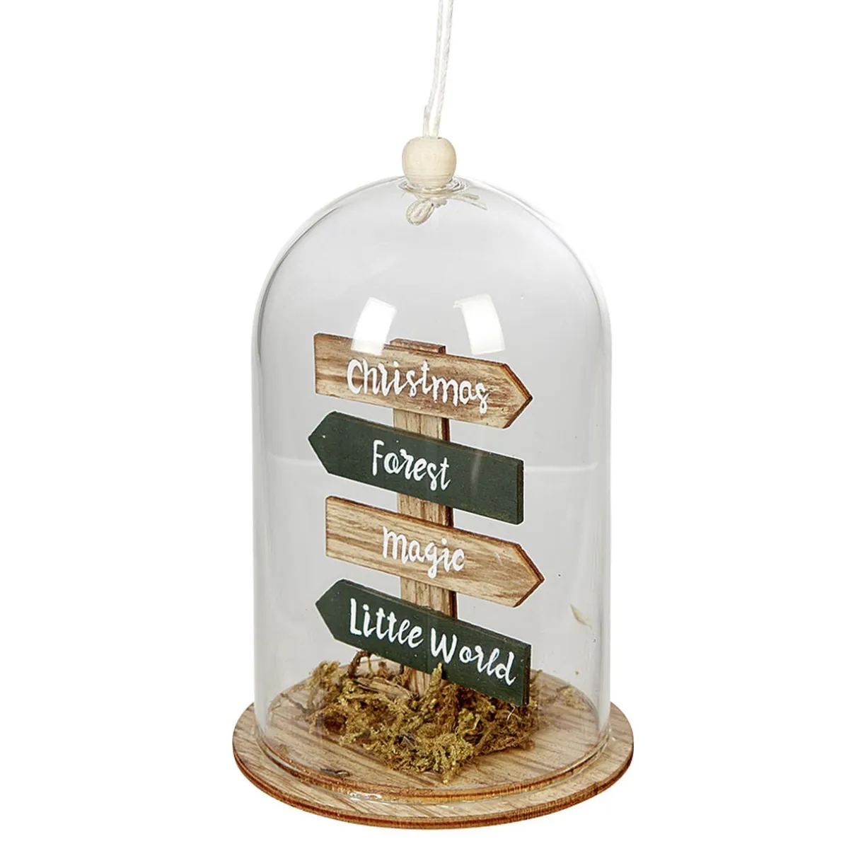 Décoration de Noël sous cloche 4 panneaux avec inscription < Gifi Clearance