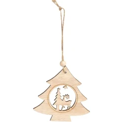 Décoration de Noël à suspendre en bois 12xH12cm - 3 modèles < Gifi Discount