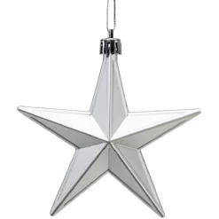 Décoration de Noël étoile à suspendre argentée x6 < Gifi Best