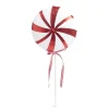 Décoration de Noël XXL sucette rouge et blanche à paillette H45cm