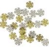 Décoration de table flocon de neige X24 pcs bois L1,5X2Xép.0,1 cm doré et argenté < Gifi Clearance