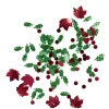 Décoration de table houx 20g PVC L2X2XH01 cm rouge et vert < Gifi Outlet