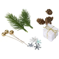 Décoration de table nature et cadeau Noël L2X2XH3 cm multicolore < Gifi Clearance