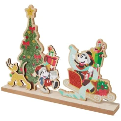 Décoration Disney à poser Mickey à Noël bois 34x5xH25cm < Gifi Best