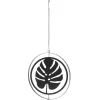 Décoration extérieure à suspendre monstera mobile métal noir Ø26xL52cm < Gifi Outlet
