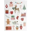 Décoration fenêtre et mur Noël adhésive scène (2 modèles)