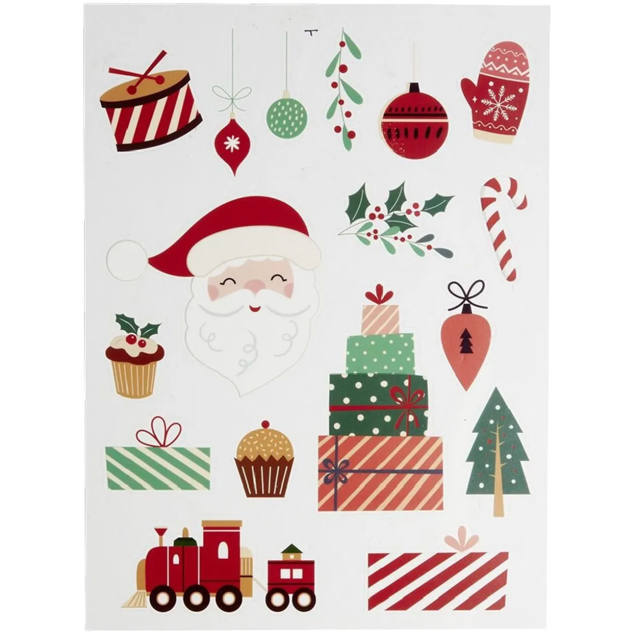 Décoration fenêtre et mur Noël adhésive scène (2 modèles)