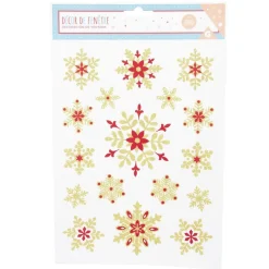 Décoration fenêtre Noël électrostatique étoile ou flocon