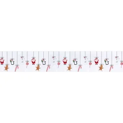 Décoration fenêtre Noël électrostatique frise de personnages 120x20cm