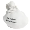 Décoration funéraire ange pensif sur nuage Pour toujours dans notre coeur < Gifi Best