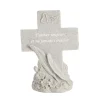 Décoration funéraire forme croix avec plumes H18cm < Gifi Best