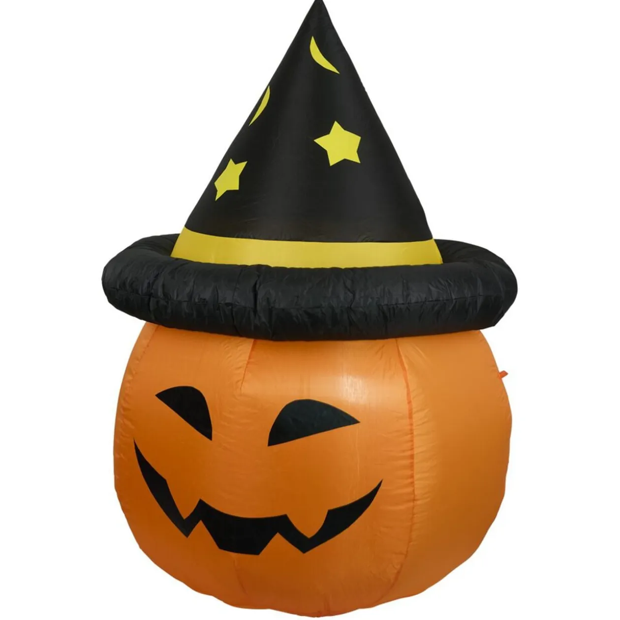 Décoration Halloween citrouille gonflable à LED blanc froid