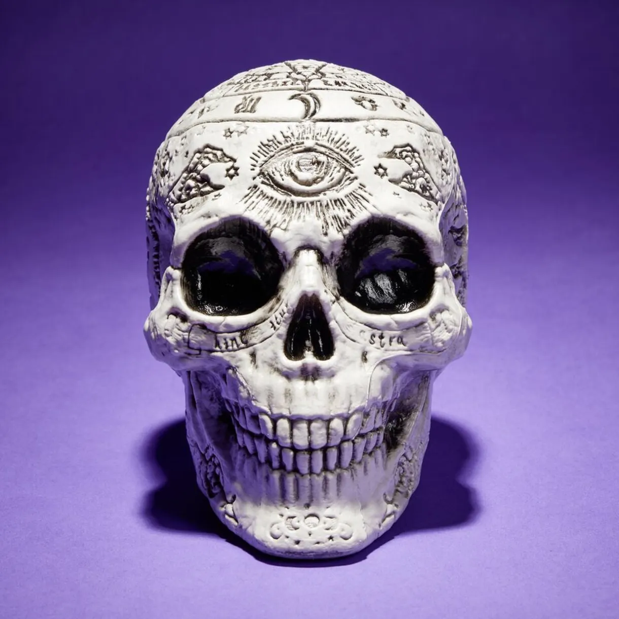 Décoration Halloween Spirit tête de mort à poser 15x11xH15cm < Gifi Online