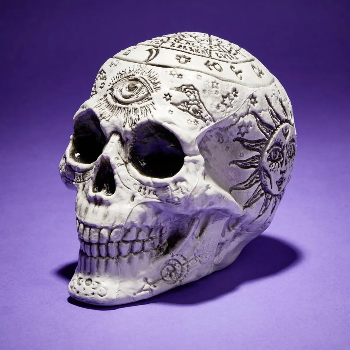 Décoration Halloween Spirit tête de mort à poser 15x11xH15cm < Gifi Online