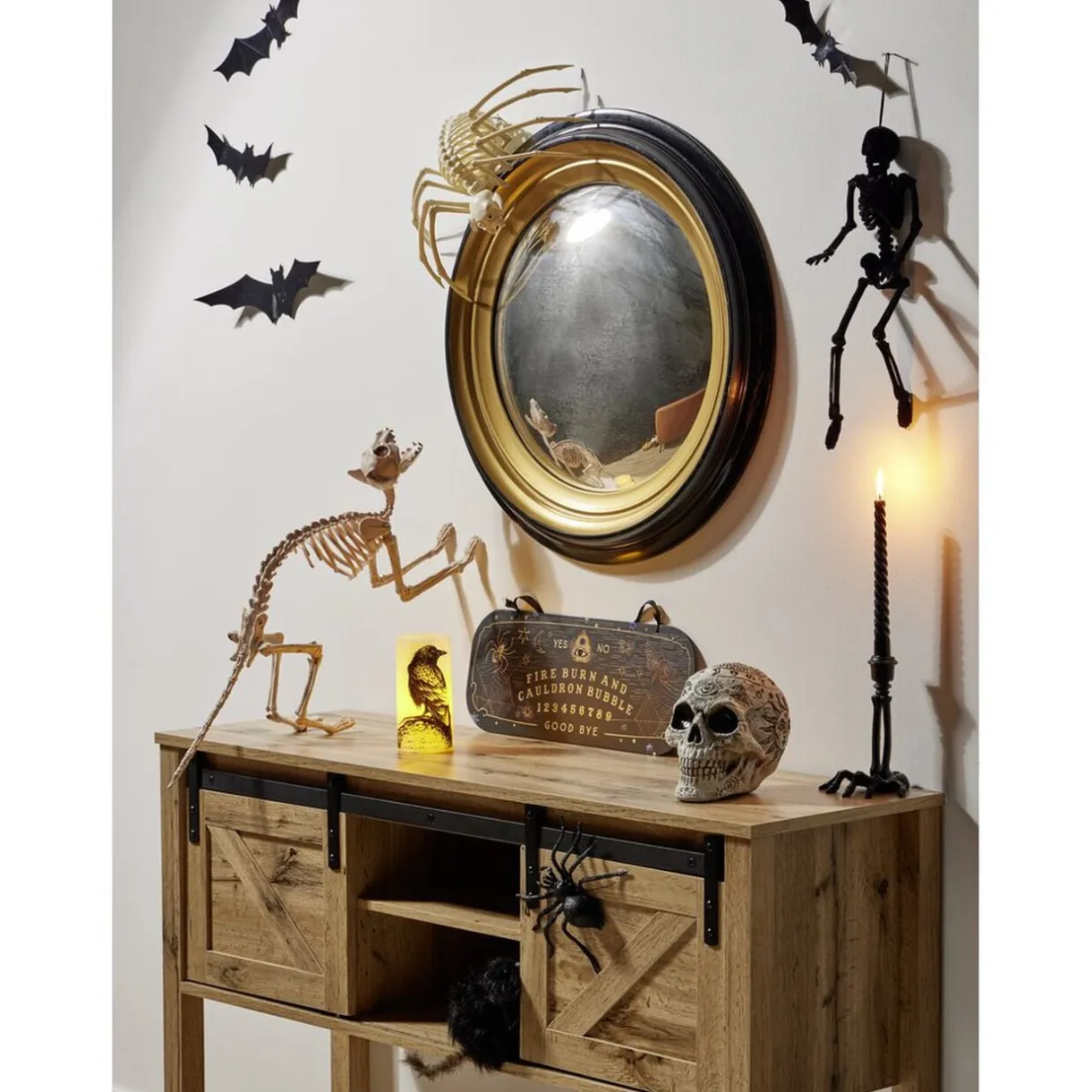 Décoration Halloween squelette d'araignée 24x14,8xH5cm < Gifi Discount