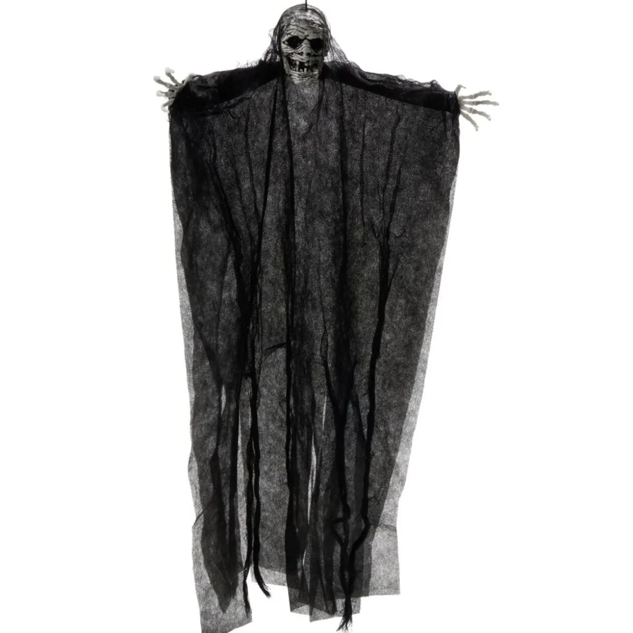 Décoration Halloween à suspendre fantôme squelette H66cm (2 modèles)