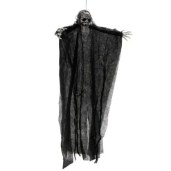 Décoration Halloween à suspendre fantôme squelette H66cm (2 modèles)