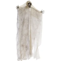 Décoration Halloween à suspendre fantôme squelette H66cm (2 modèles)