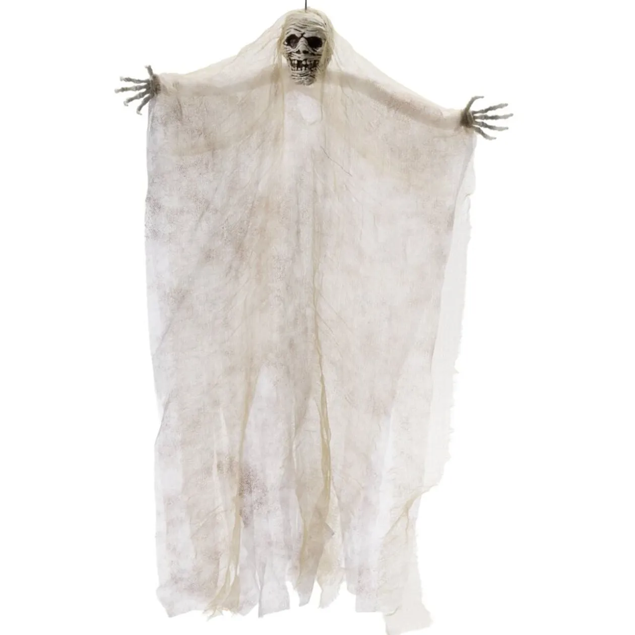 Décoration Halloween à suspendre fantôme squelette H66cm (2 modèles)
