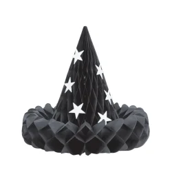 Décoration Halloween à suspendre chapeau de sorcière x3 avec étoiles < Gifi