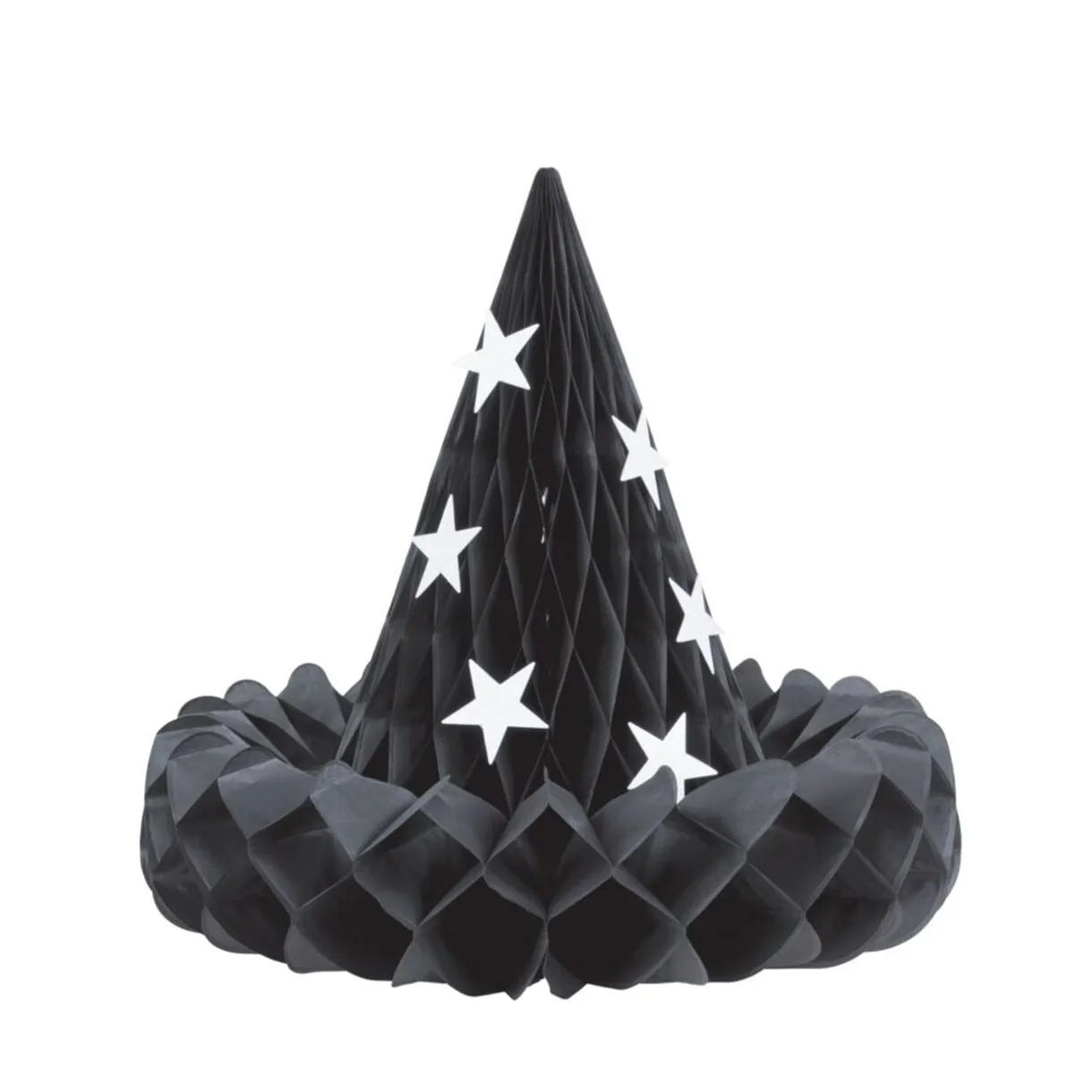 Décoration Halloween à suspendre chapeau de sorcière x3 avec étoiles < Gifi