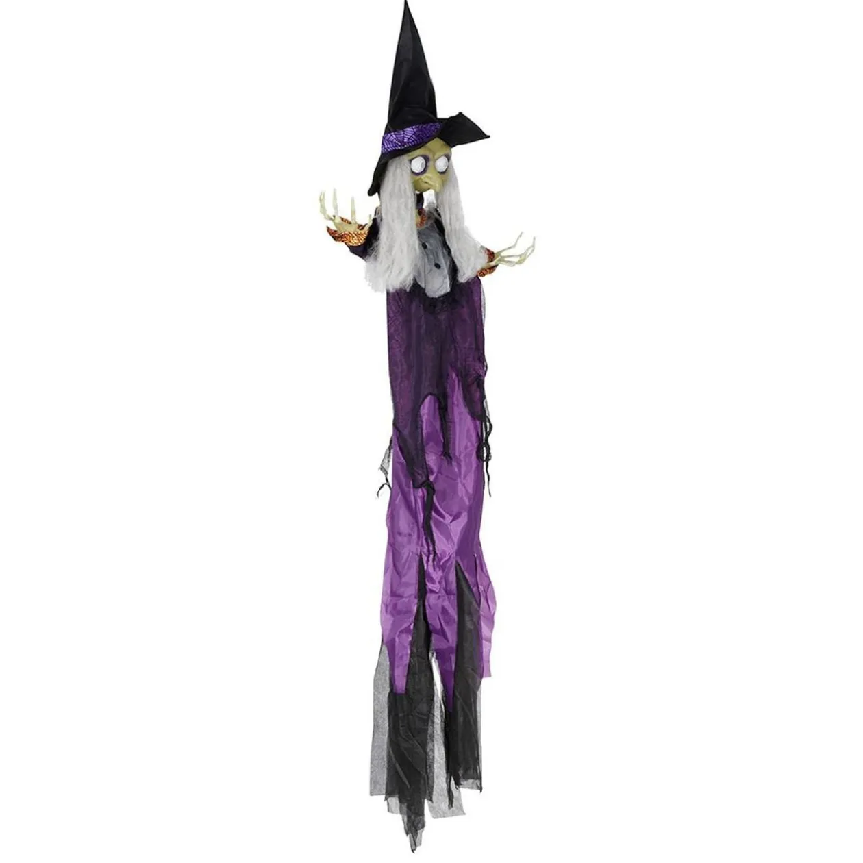 Décoration Halloween XL sorcière à suspendre 183x120xH112cm