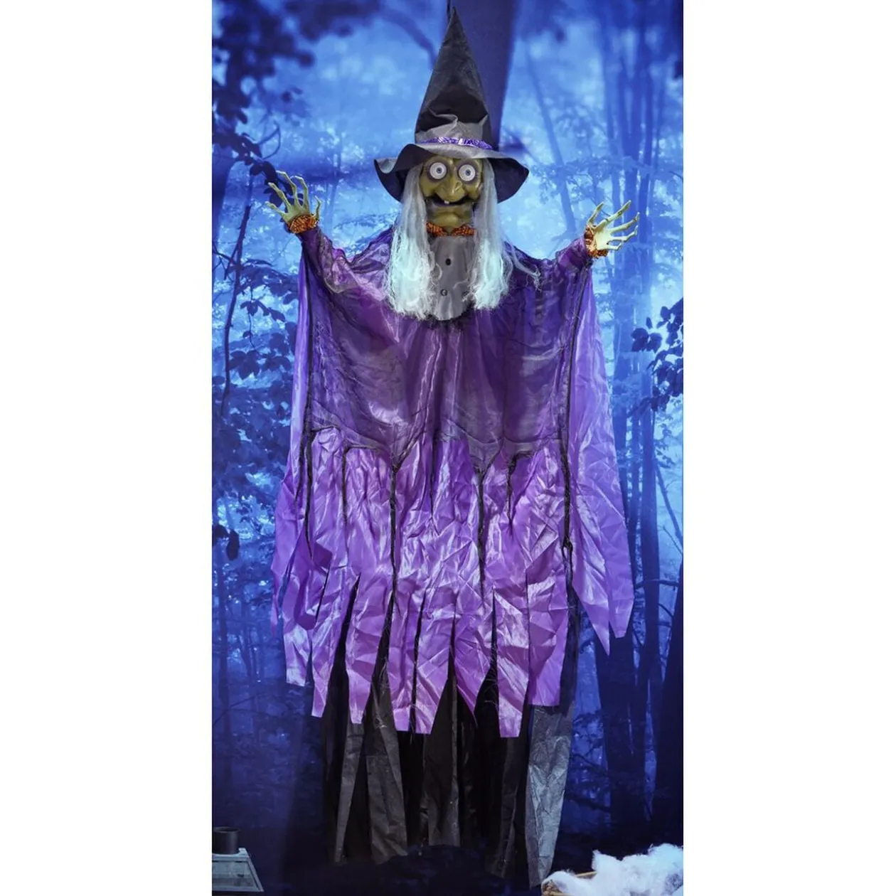 Décoration Halloween XL sorcière à suspendre 183x120xH112cm