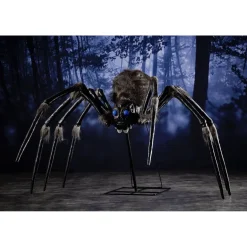 Décoration LED Halloween araignée animée sonore géante noire 140x168cm < Gifi Best