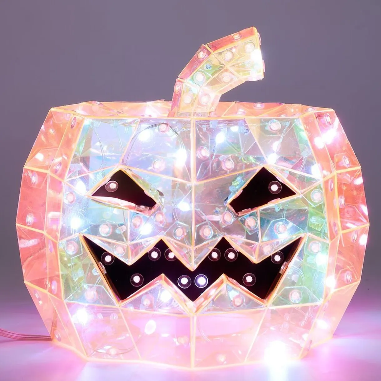 Décoration lumineuse Halloween LED USB tête de citrouille Ø20xH17cm < Gifi Clearance